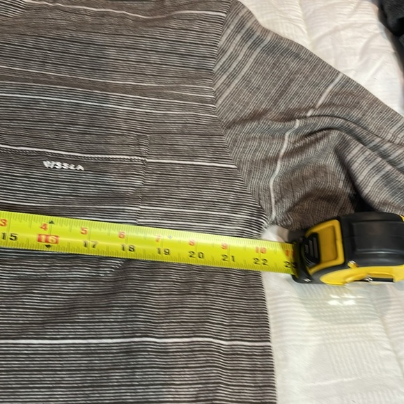 Vissla Men’s Surf & Skate Multi-color Grey/Teal stripes Hoodie Size L - Picture 9 of 10